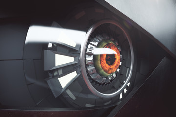 Poster - Hazel cyber eye side