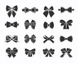 © ivan mogilevchik - Black Decorative Bows Icons Set