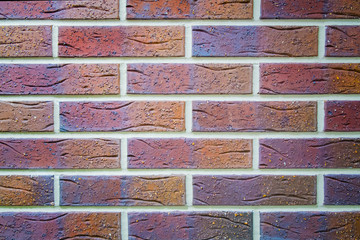 Poster - Colorful brick wall texture