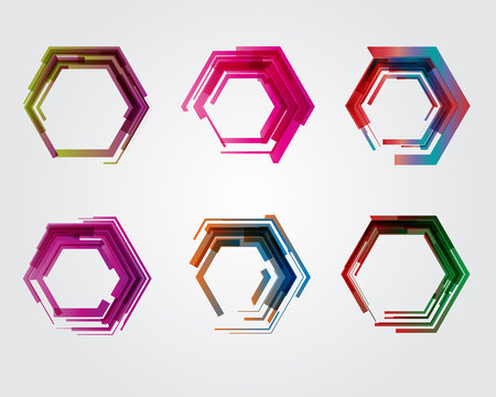 Geometric pentagon. Business abstract icon. As sign, symbol, logo, web, label, emblem.