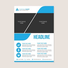 Wall Mural - Corporate business annual report brochure flyer design. Leaflet cover presentation. Flier with Abstract geometric background. Modern publication poster magazine, layout template A4 flyer