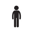 © djvstock - man stand person icon pictogram vector illustration eps 10
