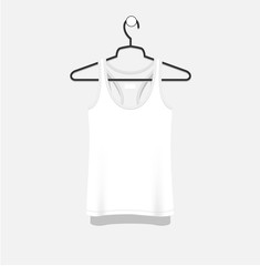 Wall Mural - mock-up of blank white t-shirt