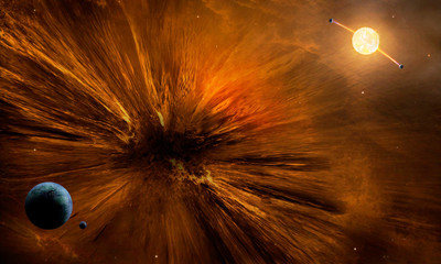 Wall Mural - space scene