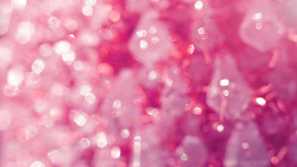 Wall Mural - white pink crystal abstract shiny bokeh background
