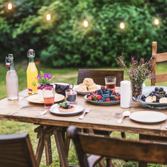 Wall Mural - Table Food Lunch Variety Concept