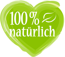 Sticker - 100% natürlich