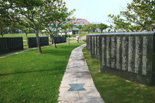 The Cornerstone Of Peace In Itoman, Okinawa, Japan. Commemorating The Battle Of Okinawa And The Role Of Okinawa During World War II