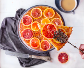 Half-blood orange pie