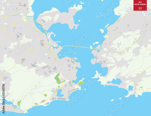 vector-color-map-of-rio-de-janeiro-brazil-city-plan-of-rio-de-janeiro-vector-illustration