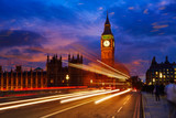 Fototapeta Londyn - Big Ben Clock Tower in London England