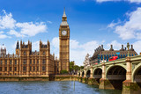 Fototapeta Big Ben - Big Ben London Clock tower in UK Thames