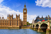 Big Ben London Clock Tower In UK Thames