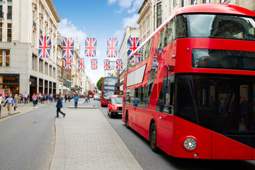 Sticker - London bus Oxford Street W1 Westminster