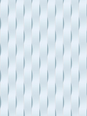 Aufkleber - White wave band abstract surface pattern. 3d rendering