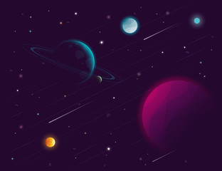 space background. vector illustration