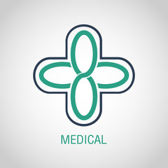 Canvas Print - MEDICAL logo vector icon design