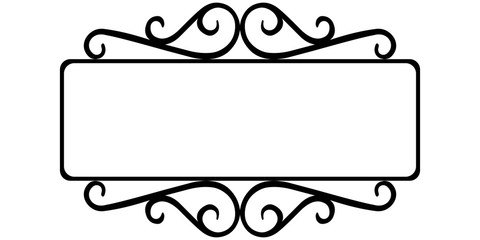 Poster - vintage wrought iron frame
