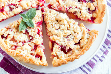 Canvas Print - shortcrust fruit pie