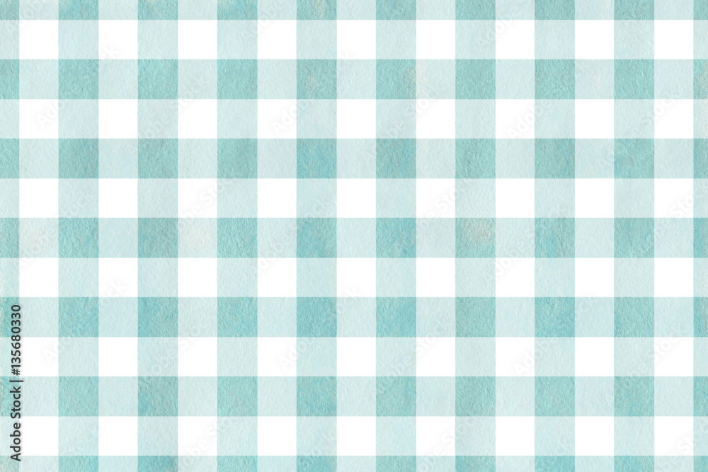Watercolor checked pattern.