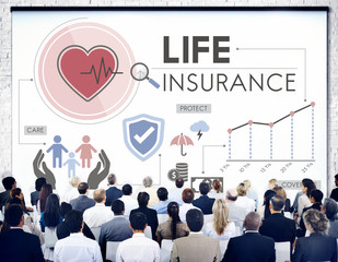 Sticker - Life Insurance Protection Beneficiary Safeguard Concept