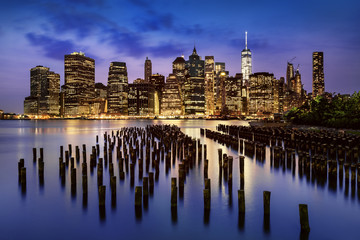 Fototapete - New York  City lights