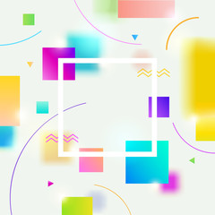 Abstract  background with colorful geometric shape and space for text.