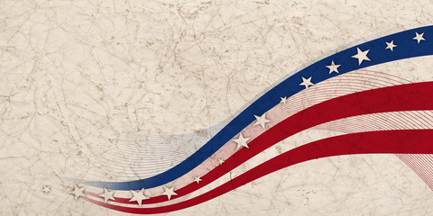 US American flag concept background