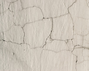  Grunge Background with Dirty White Lime Plaster