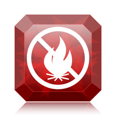 Poster - Fire forbidden icon