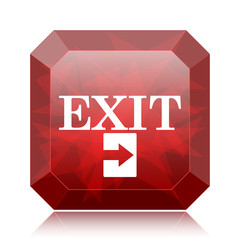 Wall Mural - Exit icon