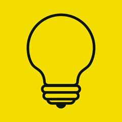 Poster - bulb light education icon vector illustration design