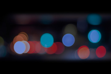 Wall Mural - view from the window, abstract bokeh background