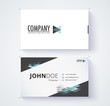Business card template commercial design. vector illustration