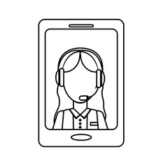 Poster - smartphone technical services icon image, vector illustration, design