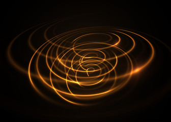 Wall Mural - Swirl light effect. Vector element.