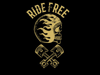 motorcycle themed badge vectors