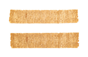 Poster - Single crispy bread chips isolated