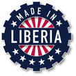 © klenger - Made in Liberia flag color stamp