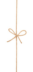 bow knot on a string isolated