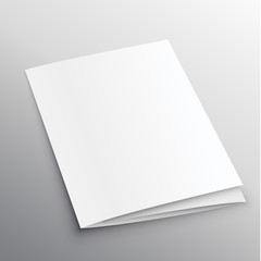 Wall Mural - trifold mockup design in perspective