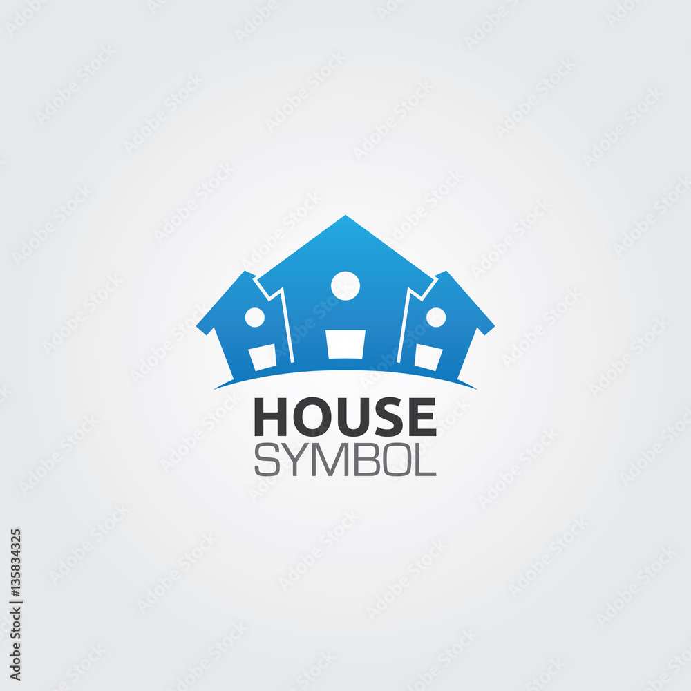 Property File Symbol House Property Vector Symbol Stock Vector | Adobe Stock