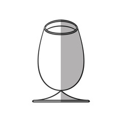 Canvas Print - cup glass drink beverage alcohol shadow vector illustration eps 10