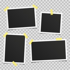 Wall Mural - Vector retro photo frame set.