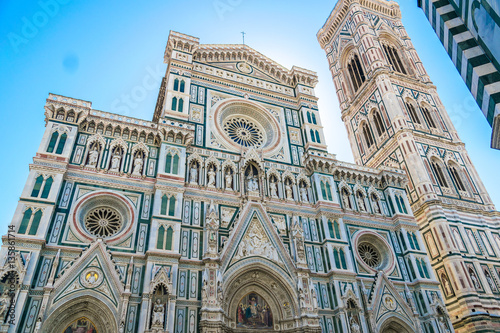 Fotografie, Obraz Santa Maria del Fiore or Duomo in Florence, Italy at midday in summer