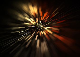 Wall Mural -   Fractal Alien Shining  Explosion Background - Fractal Art