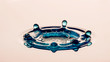 © phokrates - Splash nested in a ring of drops - liquid art