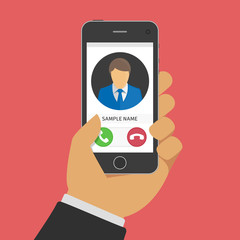 Poster - Concept incoming call.