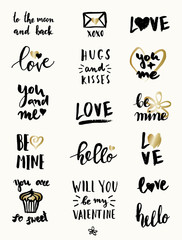 Poster - Valentine's Day Typographic Designs