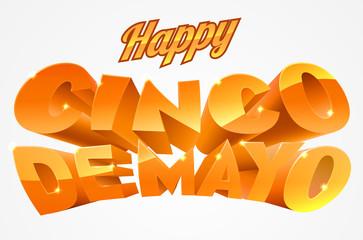 Wall Mural - Happy Cinco De Mayo Banner